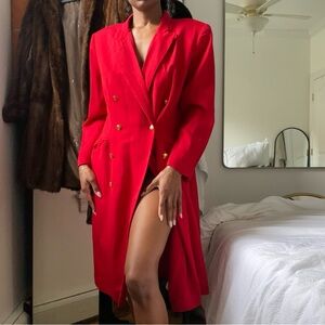 Oversized Red Vintage Blazer Austin Reed Wool blazer jacket/dress